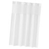 No Hook Shower Curtain, 2-in-1 Waterproof Waffle Weave Shower Curtains, 240 GSM Curtain with Snap-in Liner, See-Through Window, and Magnets