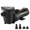 Swimming Pool Pump 1.5HP 115V 1100W, Single Speed Pumps for Above Ground, Powerful Pool Pumps with Strainer Filter Basket, 5280 GPH Max. Flow