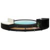 Spa Surround Black and Natural Wood