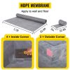 Shower Curb Kit 38" x 60" Watertight Shower Curb Overlay with 4" PVC Offset Bonding Flange, 4" Stainless Steel Grate