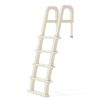 Heavy Duty In-Pool Ladder, Swimming Pool Step Pool Stairs for Above-ground Pools, Adjustable from 47in to 54in, White