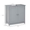 Bathroom Vanities, Bathroom Sink Cabinets with U-Shape Cut-Out and Adjustable Internal Shelf, Gray