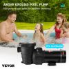 Swimming Pool Pump 1.5HP 115V 1100W, Single Speed Pumps for Above Ground, Powerful Pool Pumps with Strainer Filter Basket, 5280 GPH Max. Flow