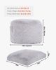 Bean Bag Bed Chair, Convertible Chair from BeanBag to Lounge or Mattress, Gaint Bean Bag Chair Bed with Washable Cover for Adults, Fluffy Plush