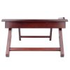 Alden Lap Desk; Flip Top with Drawer; Foldable Legs