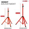 5 Core Speaker Stand 2Pc Adjustable 31 to 36" PA DJ Tripod Stands Heavy Duty w 35mm Pole 132Lb w Bag