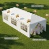 1 Set of 10'x30' Party Tent Canopy for Outdoor Weddings, Heavy-Duty Waterproof Event Shelter with Removable Sidewalls, Ideal for Parties, Booths