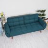 75" Flared Arm Convertible Sleeper Sofa-Green
