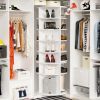 Rotating Shoe Rack Tower, 7-Tier Spinning Shoe Rack, Free Standing 360Â° Revolving Shoe Organizer