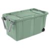 Extra Large Storage Bin, 40 Gallon Wheeled Plastic Storage Container with Handle, Green, Pack of 2