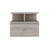 Nightstand Floating Flopini, Bedroom, Light Gray