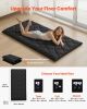 Japanese Tatami Mat, Twin Size Foldable Japanese Tatami Mattress, Futon Mattress with Storage Bag & Fastener, 9-Layer Floor Mat for Sleeping
