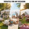 1 Set of 10'x30' Party Tent Canopy for Outdoor Weddings, Heavy-Duty Waterproof Event Shelter with Removable Sidewalls, Ideal for Parties, Booths