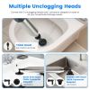 Electric Toilet Plunger High Pressure Air Plunger Air Drain Blaster Drain Clog Remover with Real Time Pressure Display for Toilets Bathroom Floor Drai