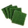Artifical Grass Tiles Interlocking Turf Deck Set, 18 Pack - 12"x12", Synthetic Fake Grass Self-draining Mat Flooring Decor Pad