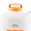 Battery Powered Backpack Sprayer, 0-90 PSI Adjustable Pressure, 4 Gallon Tank, Back Pack Sprayer with 8 Nozzles and 2 Wands, 12V 8Ah Battery