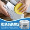Jue-Fish Small White Shoes Cleaning Cream, Strong Decontamination Cleaning Cream Wash Sports Canvas Shoes To Stains