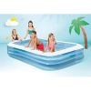 Swim Center Inflatable Family Pool: 277 Gallon Capacity -- 120" x 72" x 22" -- Blue