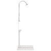 Garden Shower White Solid fir wood with oil finish, stainless steel