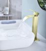 Waterfall Spout Bathroom Faucet,Single Handle Bathroom Vanity Sink Faucet