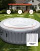 Inflatable Hot Tub Cover, 5.4 Ft Round Hot Tub Cover Protector, Insulated Spa Covers for Inflatable Hottub