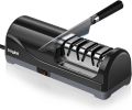 Electric Knife Sharpener for Kitchen, 3-Stage Knife Sharpener Electric with 100% Diamond Abrasives, 20Â° Precision Angle Guide