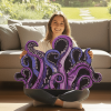 Green And Purple Cthulhu Rugs Water Absorbent Bath Mat Octopus Anime Rug Graphic Gothic Bathroom Rugs Fantasy Decorate, Non Slip Backing