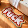 Color Rug For Bedroom, 2X3" Fluffy Thick Soft Living Room Rugs, Non Slip Absorbent Floor Mat, Cute Washable Microfiber Non-Slip Small Shower Mat