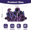 Green And Purple Cthulhu Rugs Water Absorbent Bath Mat Octopus Anime Rug Graphic Gothic Bathroom Rugs Fantasy Decorate, Non Slip Backing
