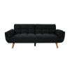 75" Flared Arm Convertible Sleeper Sofa