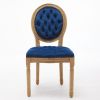 French Style Solid Wood Frame Dining Chair,Set of 2